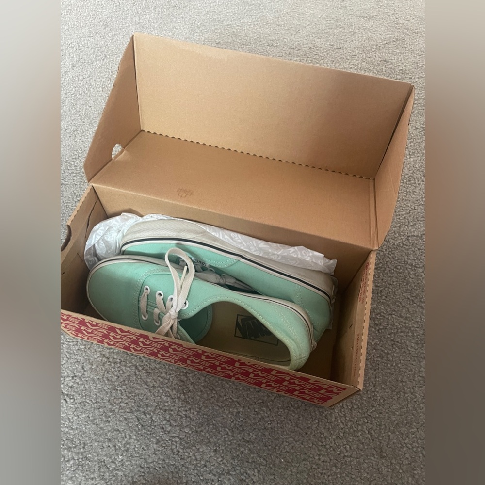 Van light blue sneakers